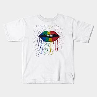 Colourful lips Kids T-Shirt